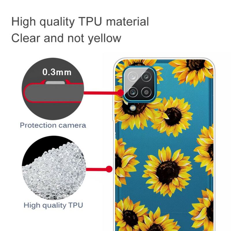 Coque Samsung Galaxy A12 / M12 Tournesols