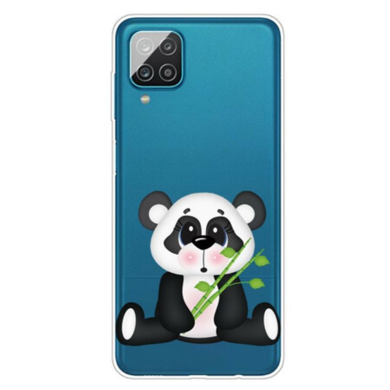 Coque Samsung Galaxy A12 / M12 Transparente Panda Triste