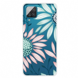 Coque Samsung Galaxy A12 / M12 Transparente Une Fleur