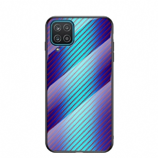 Coque Samsung Galaxy A12 / M12 Verre Trempé Fibre Carbone