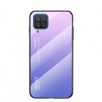 Coque Samsung Galaxy A12 / M12 Verre Trempé Hello