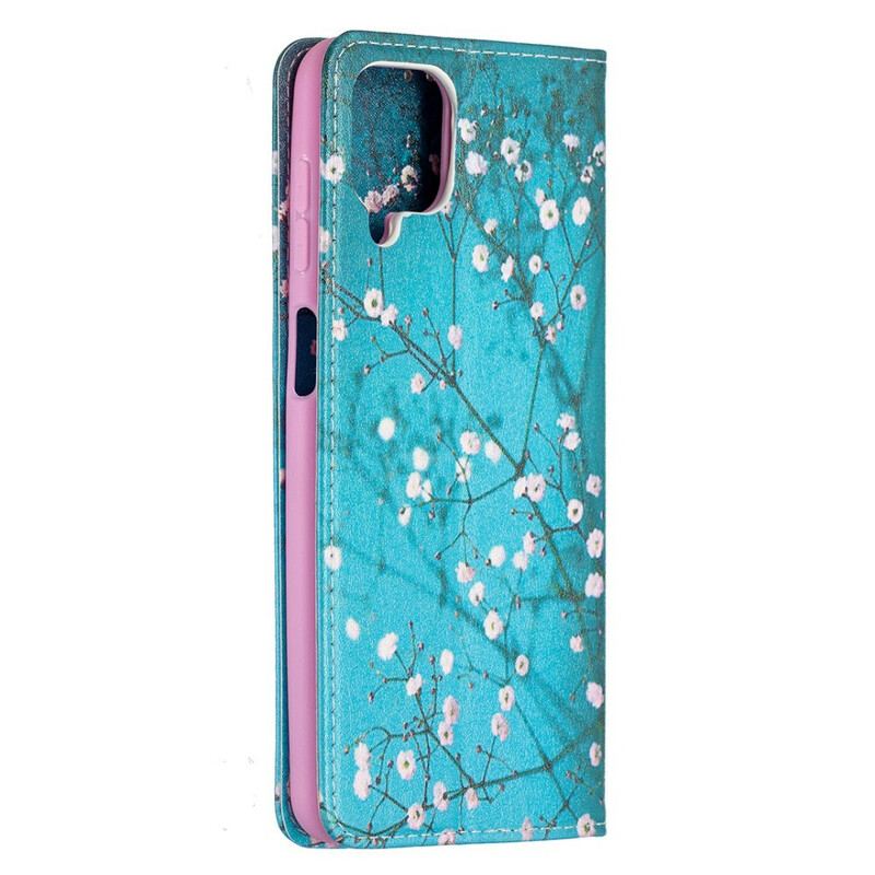 Flip Cover Samsung Galaxy A12 / M12 Branches Fleuries