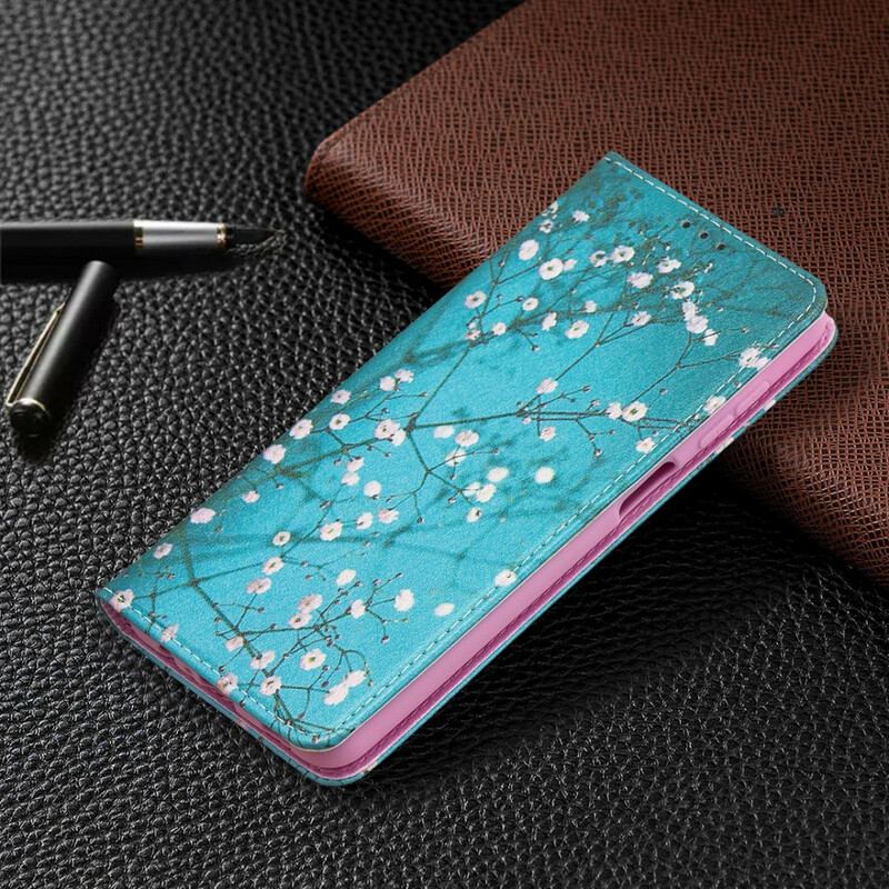 Flip Cover Samsung Galaxy A12 / M12 Branches Fleuries