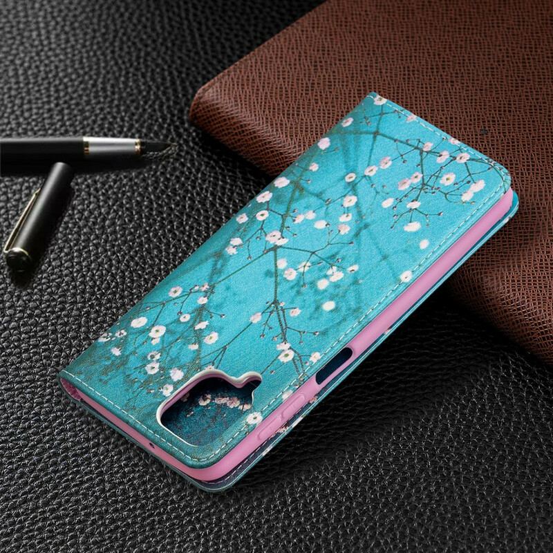 Flip Cover Samsung Galaxy A12 / M12 Branches Fleuries