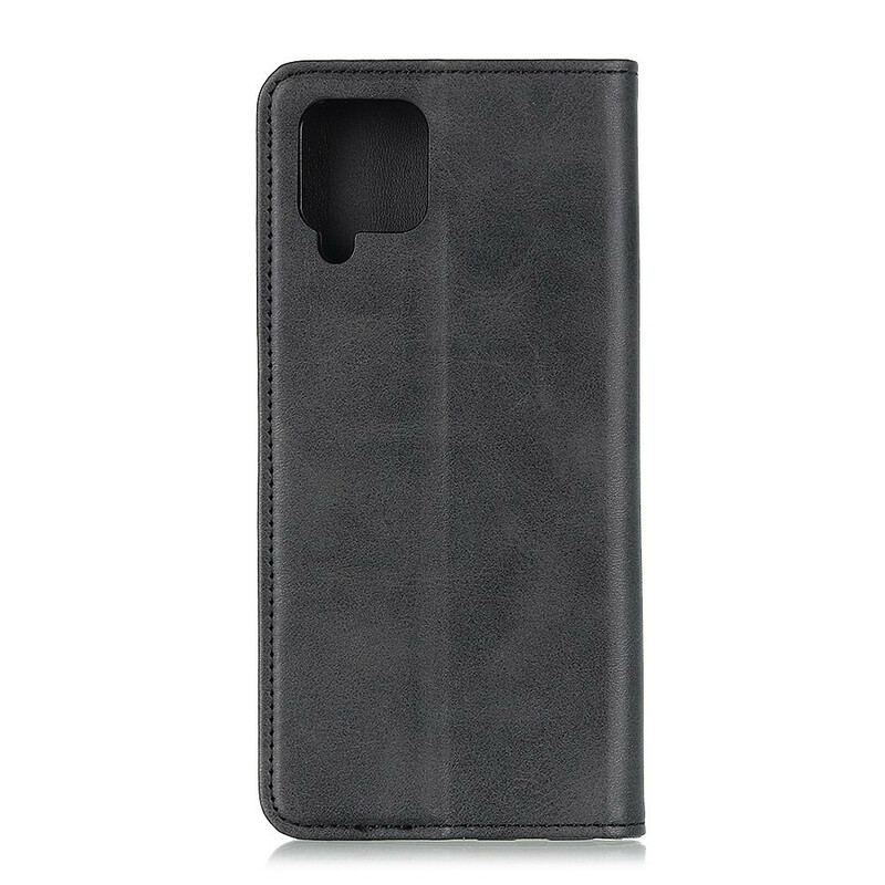 Flip Cover Samsung Galaxy A12 / M12 Cuir Fendu