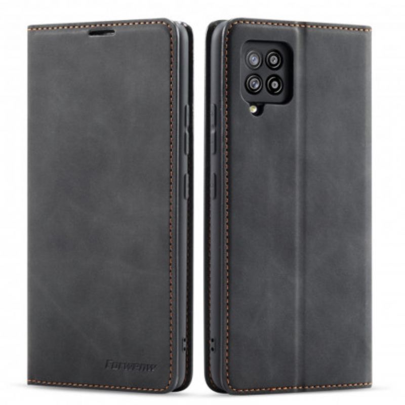 Flip Cover Samsung Galaxy A12 / M12 Effet Cuir FORWENW