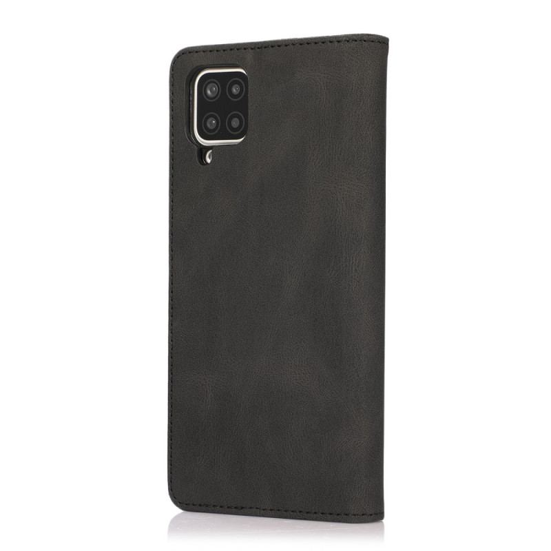 Flip Cover Samsung Galaxy A12 / M12 Effet Cuir Silky Touch