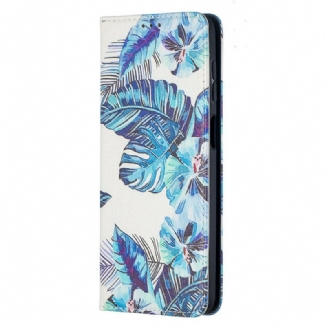 Flip Cover Samsung Galaxy A12 / M12 Feuilles