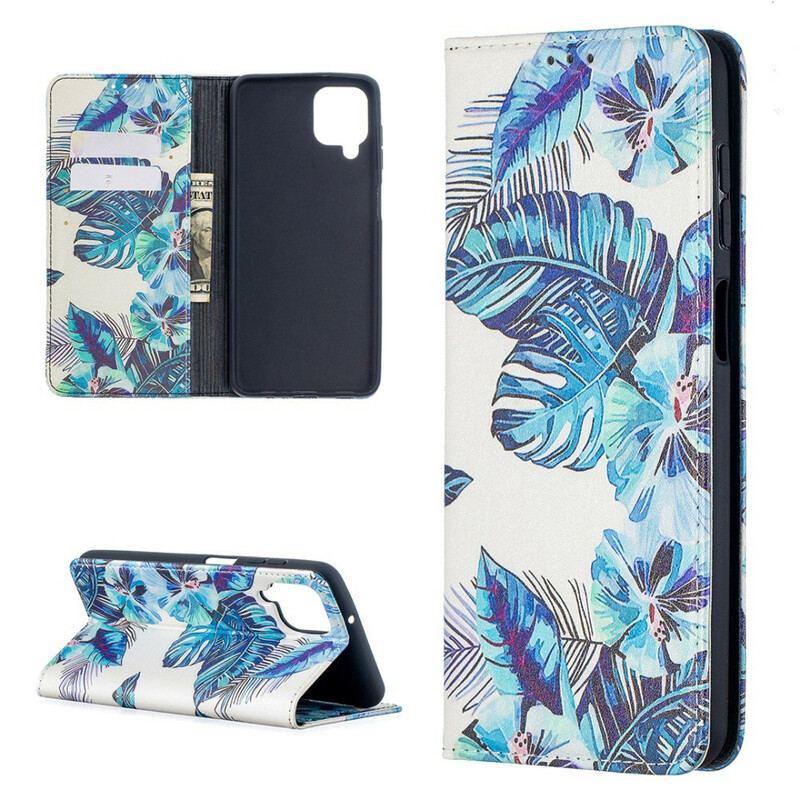 Flip Cover Samsung Galaxy A12 / M12 Feuilles