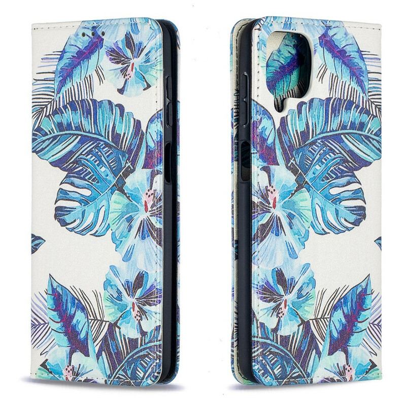 Flip Cover Samsung Galaxy A12 / M12 Feuilles