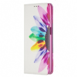 Flip Cover Samsung Galaxy A12 / M12 Fleur Aquarelle