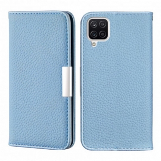 Flip Cover Samsung Galaxy A12 / M12 Simili Cuir Litchi Ultra Chic