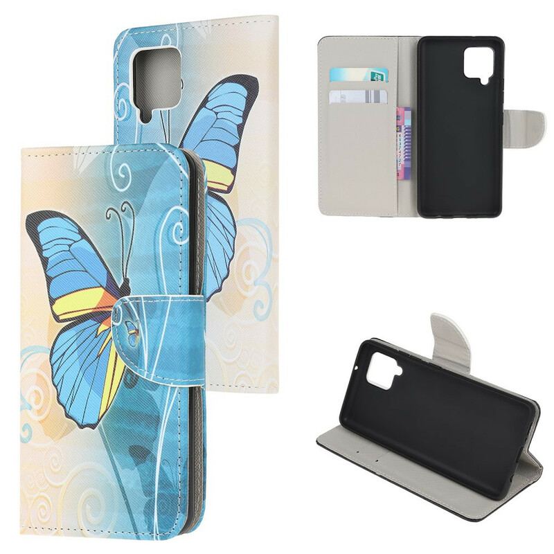 Housse Samsung Galaxy A12 / M12 Butterflies