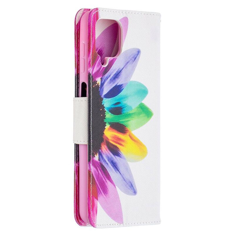 Housse Samsung Galaxy A12 / M12 Fleur Aquarelle