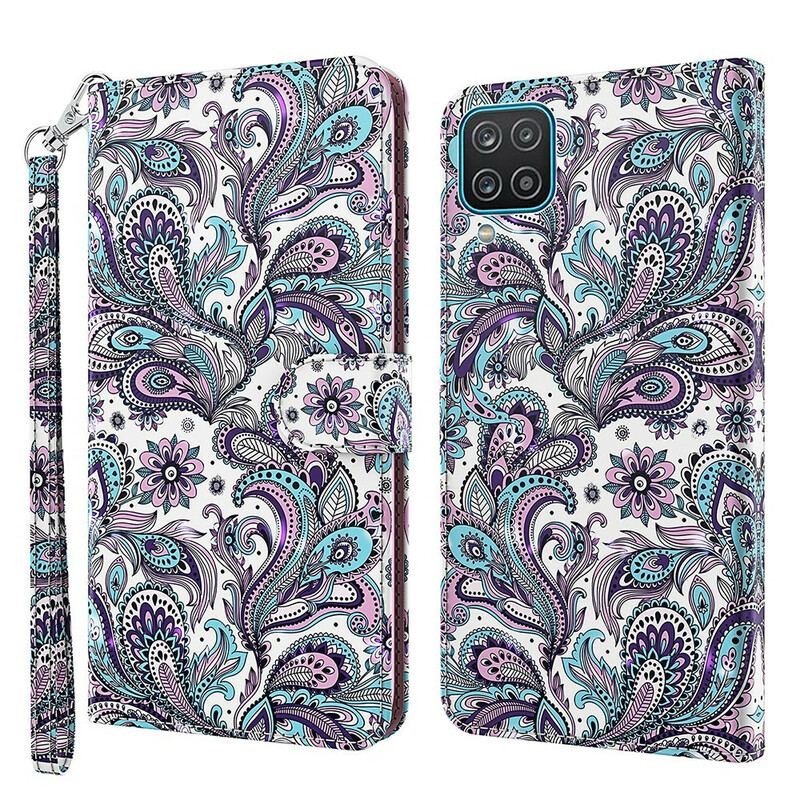 Housse Samsung Galaxy A12 / M12 Fleurs Motifs