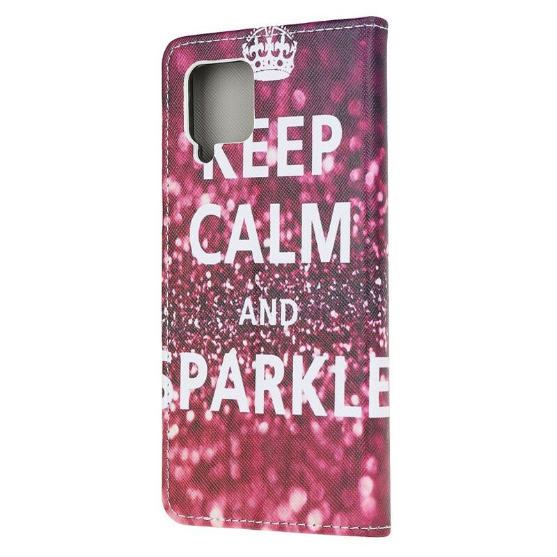 Housse Samsung Galaxy A12 / M12 Keep Calm and Sparkle