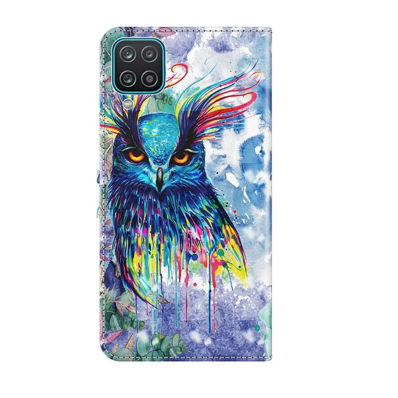 Housse Samsung Galaxy A12 / M12 Oiseau Aquarelle