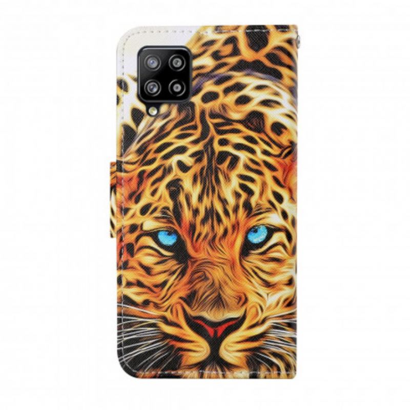 Housse Samsung Galaxy A12 / M12 Tigre avec Lanière