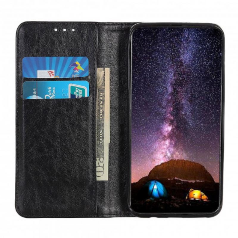 Flip Cover Sony Xperia 10 III Cuir Fendu Texturé