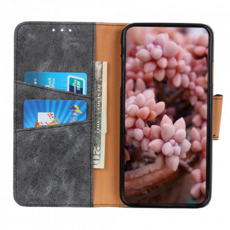 Housse Sony Xperia 10 III Cuir Fendu Vintage