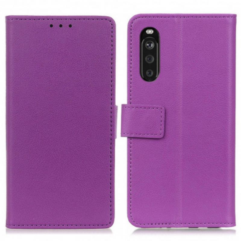 Housse Sony Xperia 10 III Simili Cuir Classique