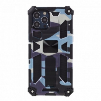 Coque iPhone 12 / 12 Pro Camouflage Support Amovible