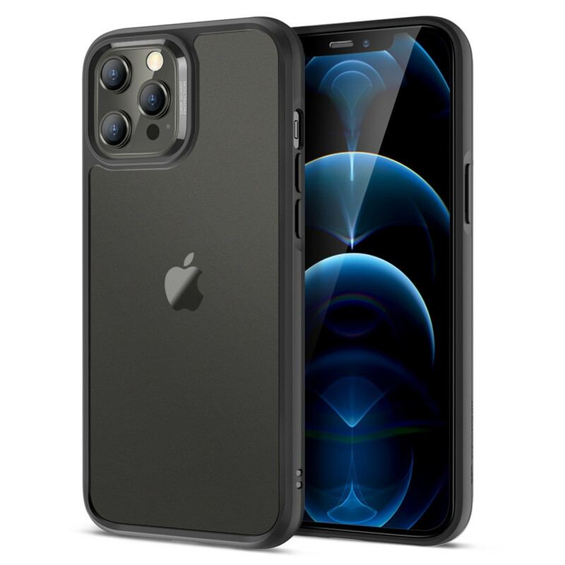 Coque iPhone 12 / 12 Pro Dos en Verre et Rebords en Silicone