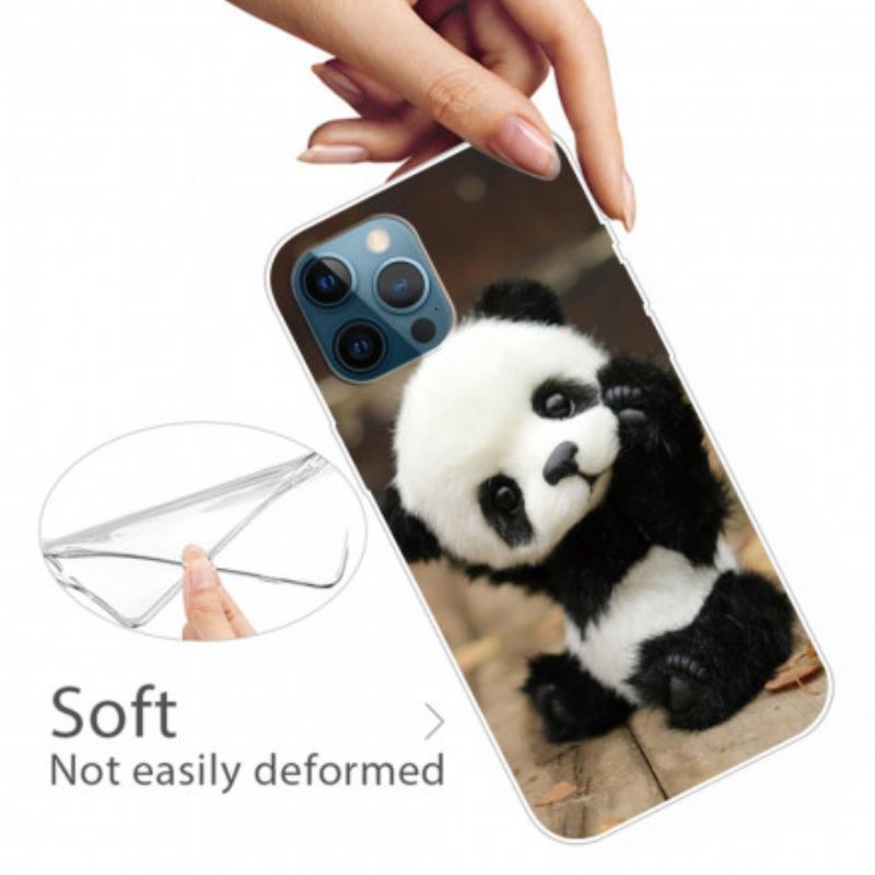 Coque iPhone 12 / 12 Pro Flexible Panda