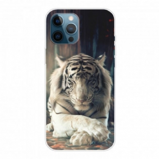 Coque iPhone 12 / 12 Pro Flexible Tigre