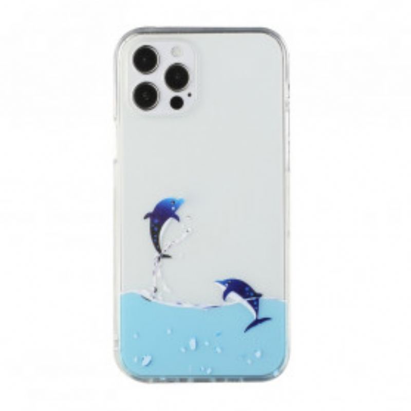 Coque iPhone 12 / 12 Pro Jeux de Dauphins