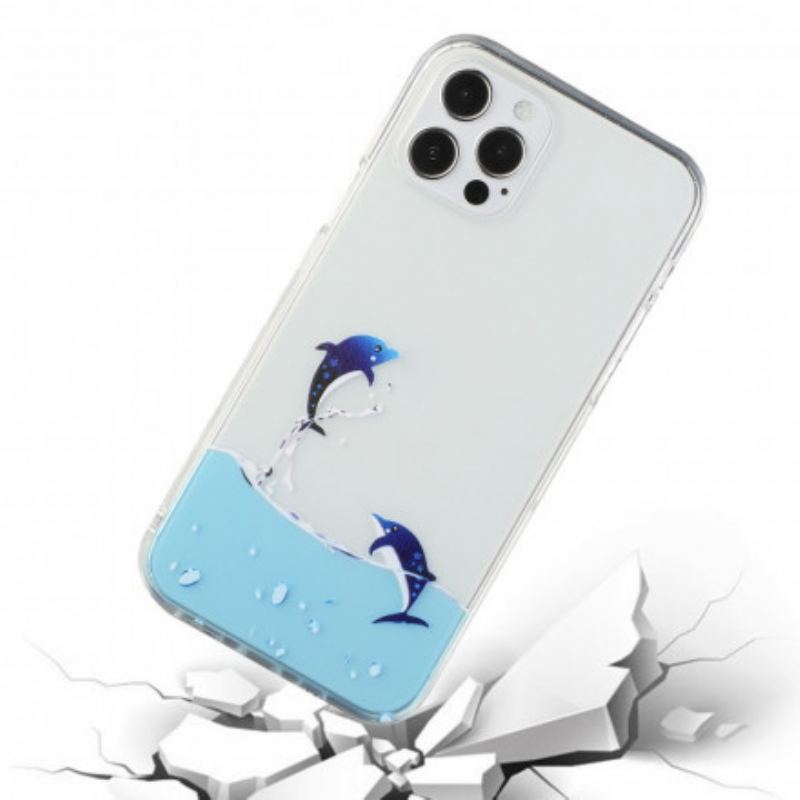 Coque iPhone 12 / 12 Pro Jeux de Dauphins