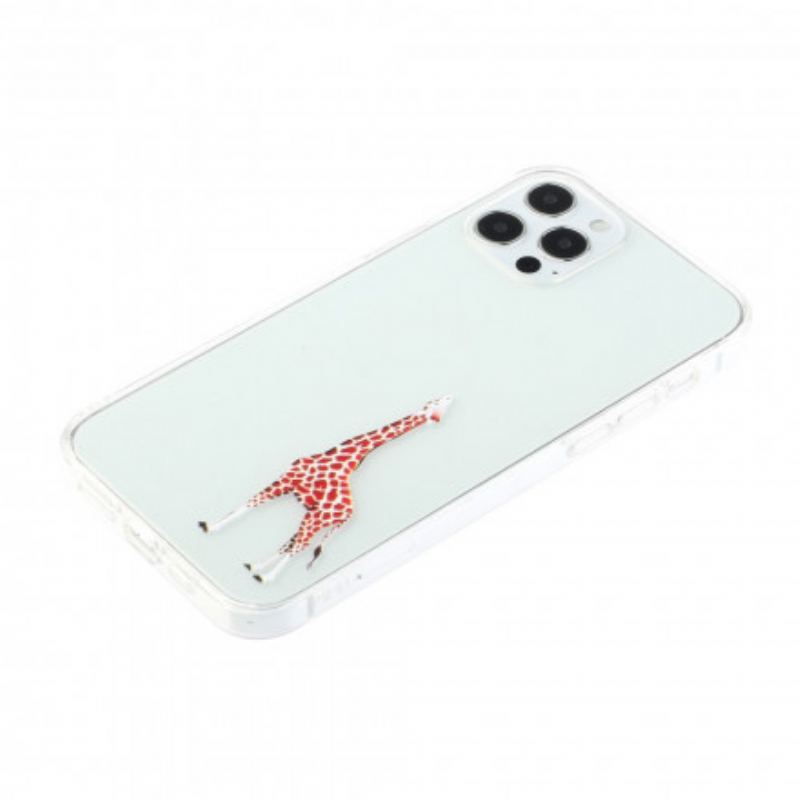 Coque iPhone 12 / 12 Pro Jeux de Girafe Logo