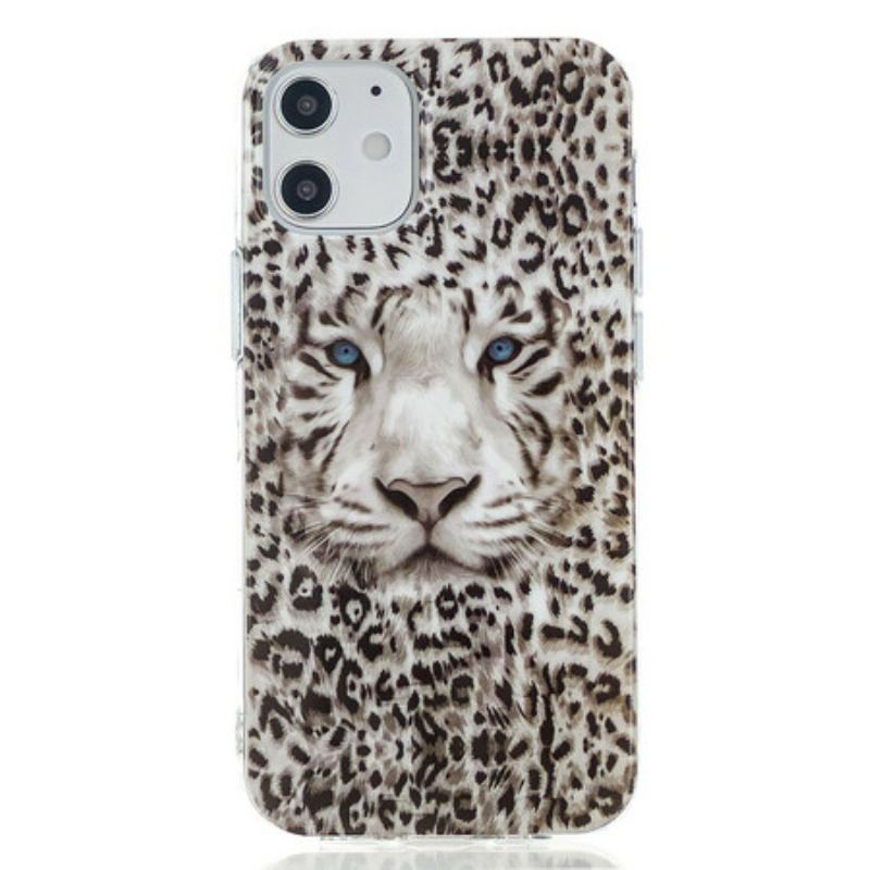 Coque iPhone 12 / 12 Pro Leopard Fluorescente