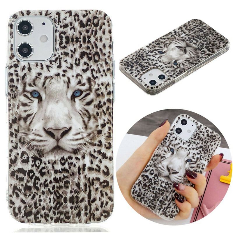 Coque iPhone 12 / 12 Pro Leopard Fluorescente