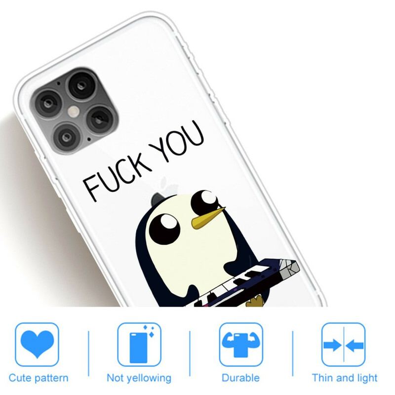 Coque iPhone 12 / 12 Pro Pingouin Fuck You