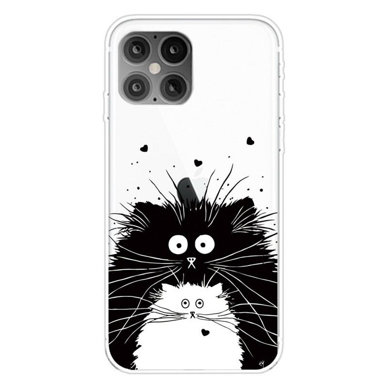 Coque iPhone 12 / 12 Pro Regarde les Chats