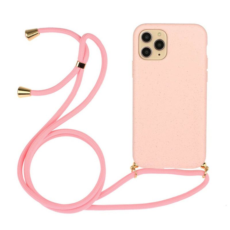 Coque iPhone 12 / 12 Pro Silicone et Cordon