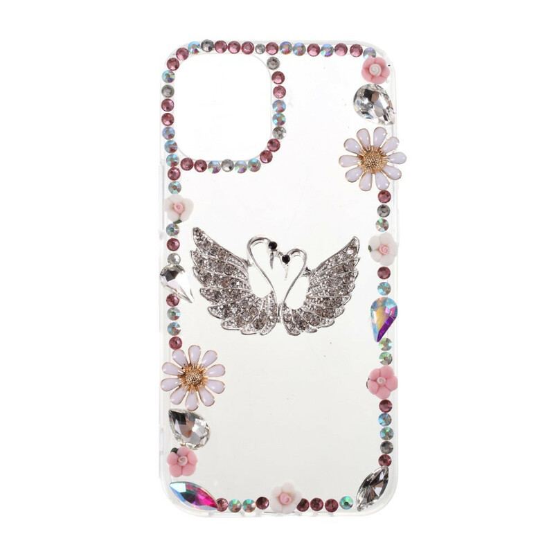 Coque iPhone 12 / 12 Pro Silicone et Strass