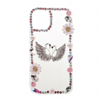 Coque iPhone 12 / 12 Pro Silicone et Strass