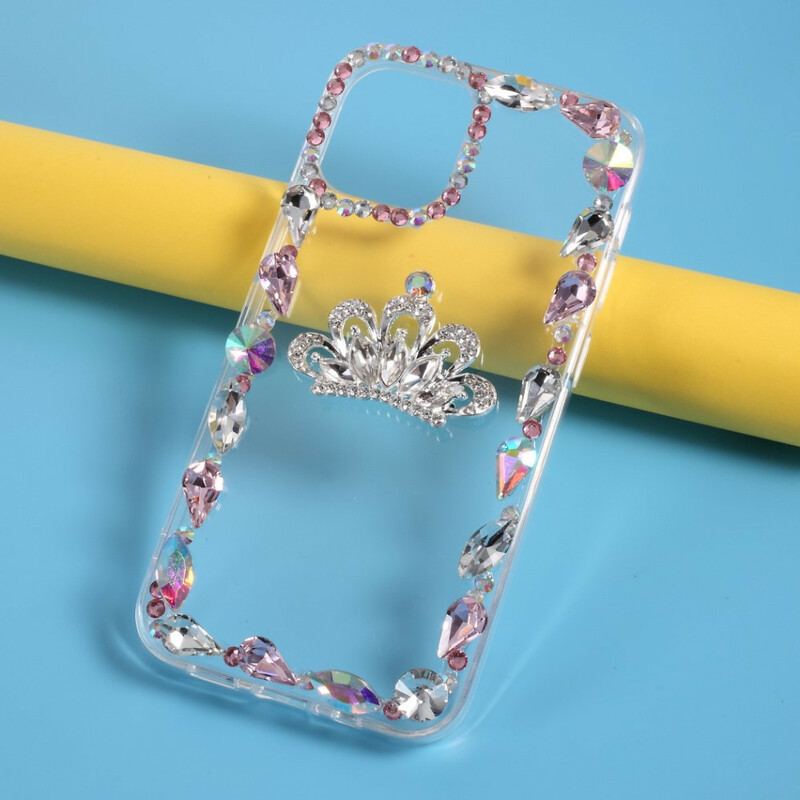 Coque iPhone 12 / 12 Pro Silicone et Strass