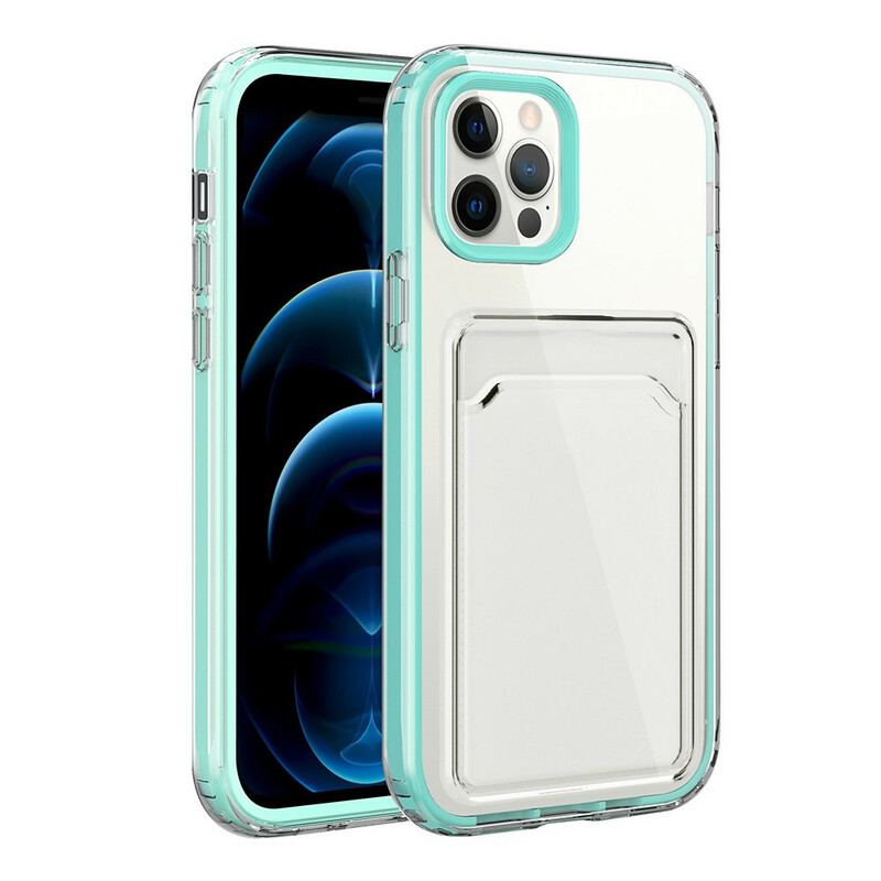 Coque iPhone 12 / 12 Pro Transparente Hybride Porte-Carte