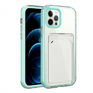 Coque iPhone 12 / 12 Pro Transparente Hybride Porte-Carte