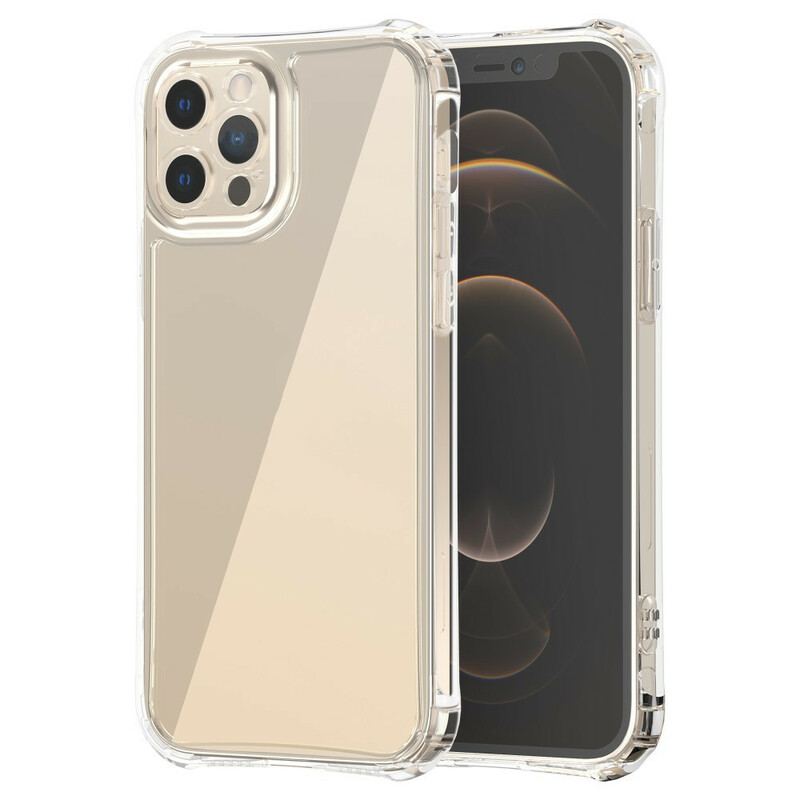 Coque iPhone 12 Pro Transparente LEEU Coussins Protecteurs