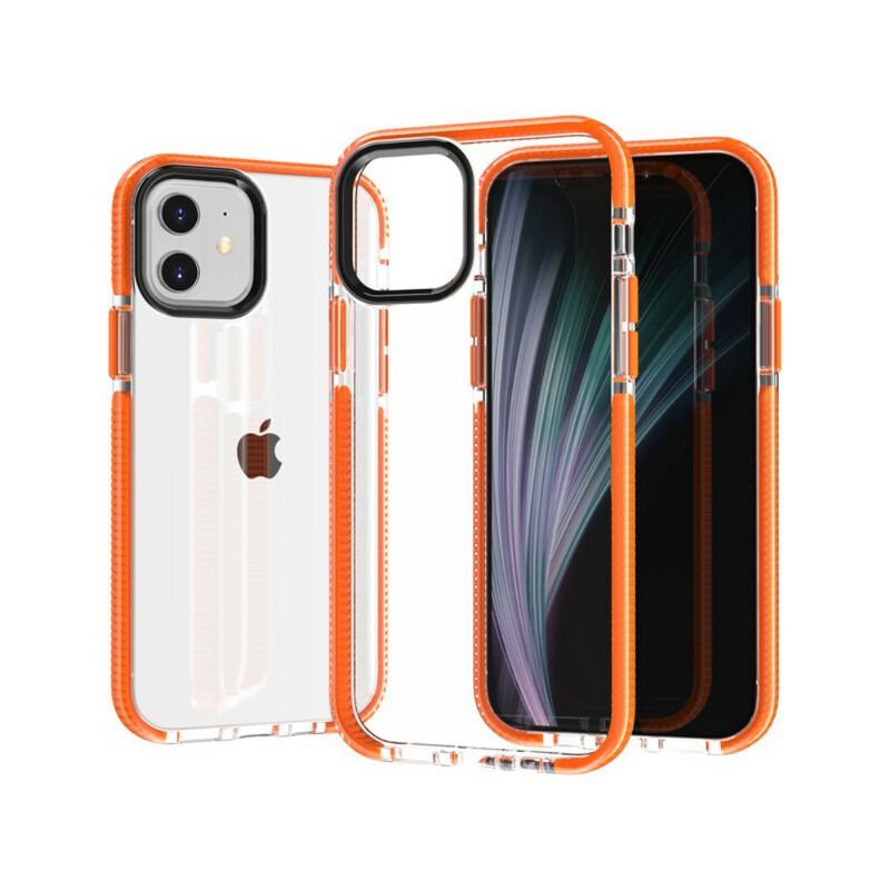 Coque iPhone 12 / 12 Pro Transparente rebords Silicone