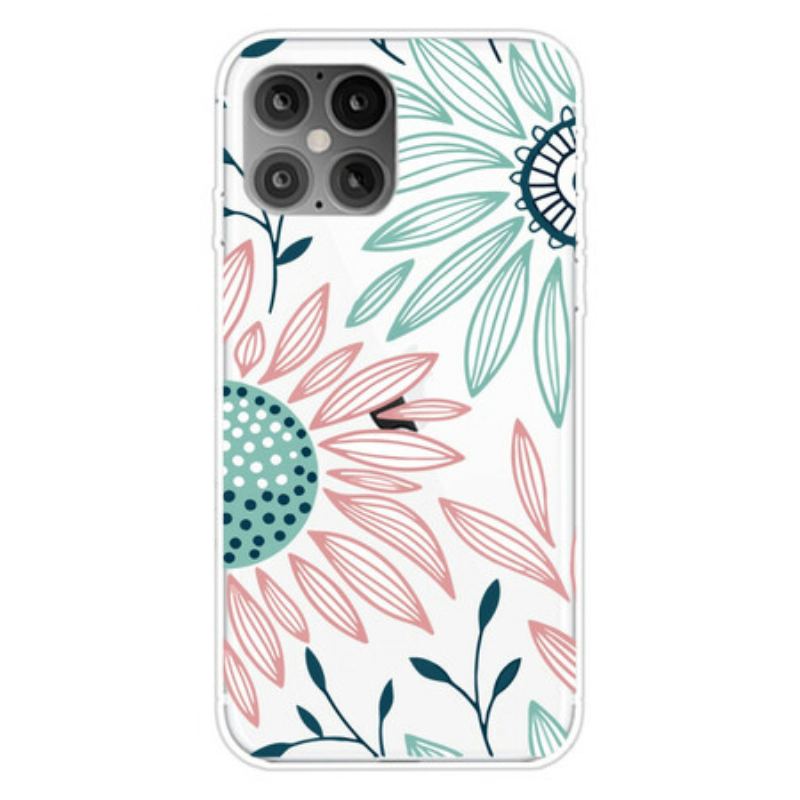 Coque iPhone 12 / 12 Pro Transparente Une Fleur