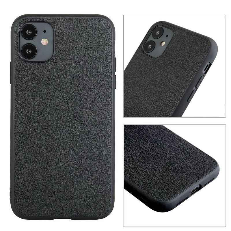 Coque iPhone 12 / 12 Pro Véritable Cuir Sobriété