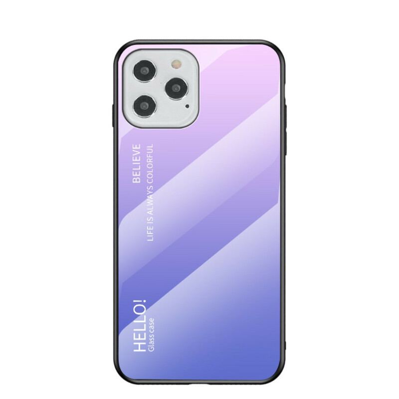 Coque iPhone 12 / 12 Pro Verre Trempé Hello