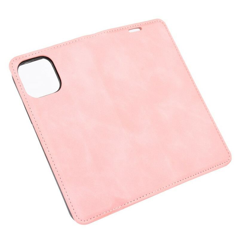 Flip Cover iPhone 12 / 12 Pro Effet Cuir Douceur