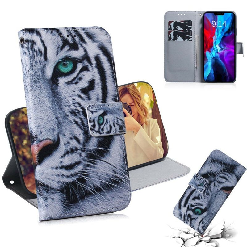 Housse iPhone 12 / 12 Pro Face de Tigre