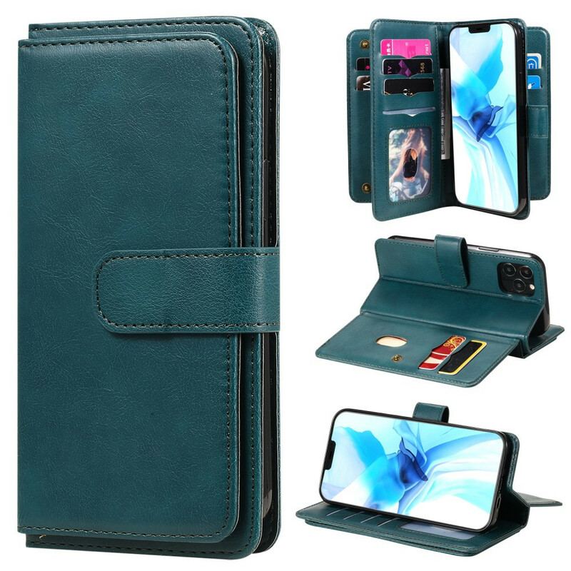 Housse iPhone 12 / 12 Pro Multi-fonctions 10 Porte-Cartes